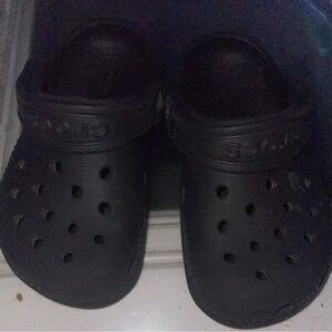 Children’s black Crocs